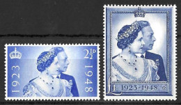 GB....KING GEORGE VI..(1936-52.)..OMNIBUS.....ROYAL SILVER WEDDING, SET OF 2....(.RSW.).....MNH...... - Unused Stamps