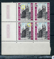 Bloc De 4 Cdf Du N° 1480 - Hôtel De Ville De Louvain ; V1 + CU  - ** - 1961-1990