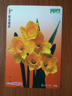 T-446 - JAPAN, Japon, Nipon, Carte Prepayee, Prepaid Card, FLOWER, FLEUR - Flowers