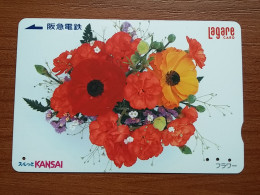 T-446 - JAPAN, Japon, Nipon, Carte Prepayee, Prepaid Card, FLOWER, FLEUR - Flowers