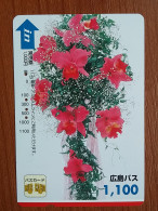 T-447 - JAPAN, Japon, Nipon, Carte Prepayee, Prepaid Card, FLOWER, FLEUR - Flowers