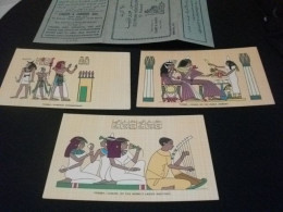 Lotto 10 Cartoline Egyptian Hieroglyphic Egitto THEBES PHARAOH SETHI I TUTANKHAMEN PHARAOH SETI AND TUTANKHAMEN - Sammlungen & Sammellose