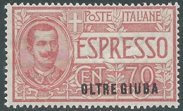 1926 OLTRE GIUBA ESPRESSO 70 CENT MNH ** - I55-5 - Oltre Giuba