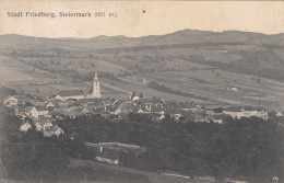 E1345) Stadt FRIEDBERG - Steiermark - Häuser Kirche Felder ALT ! - Friedberg