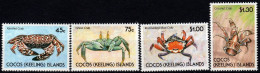1990 Cocos Island, Crostacei  Crustaces , Serie Completa Nuova (**) - Cocos (Keeling) Islands