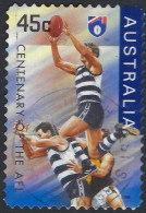 AUSTRALIA 1996 45c Multicoloured- 100th Ann Of AFL, Geelong Self Adhesive SG161620 FU - Usados