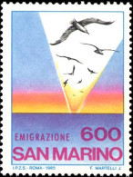 San Marino 1161 - Emigration 1985 - MNH - Mouettes