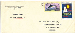 Cuba Cover Sent To Germany 1971 ?? Topic Stamps - Storia Postale
