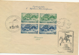 BF0082 / POLEN / POLSKA   -  WARSZAWA  -  1.-7.5.38  FD  ,  5. Briefmarkenausstellung  -  Michel Block 5 B - Briefe U. Dokumente