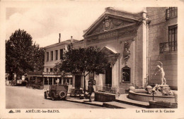 N°120964 -cpa Amélie Les Bains -le Théâtre Et Le Casino- - Amélie-les-Bains-Palalda