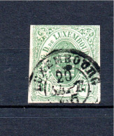 Luxembourg 1859 Old Coat Of Arms Stamp (Michel 10) Used - 1859-1880 Wappen & Heraldik