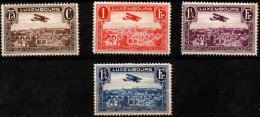 LUXEMBOURG, LUXEMBURG 1931 Mi 234 - 237 , PA 1 - 4  Flugpost , BREGUET-DOPPELDECKER, UNGEBRAUCHT, CHARNIERES * - Ungebraucht