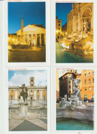 Il Campidoglio,Piazza Navona, Il Pantheon, La Fontana Di Trevi. Lot De 4 Cartes Postales - Collezioni & Lotti