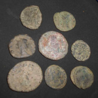 Lot 8 Monnaies Anciennes à Nettoyer Et Identifier (romaines?) Total 20,1 Gr - Otros & Sin Clasificación