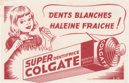 Buvard SUPER DENTIFRICE COLGATE - Parfums & Beauté