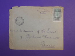 BQ0 NIGER  BELLE LETTRE  ENV. 1935 PETIT BUREAU ZINDER  A PARIS  FRANCE++ AFFRANCH.  INTERESSANT - Briefe U. Dokumente