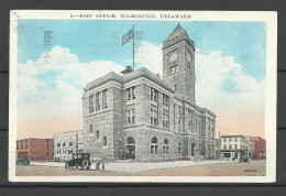 USA Post Office Wilmington Delaware, Used, Sent 1929 To Denmark Taxe Postage Due T 10 Centimes Nachporto - Wilmington