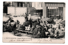 89 NEUVY SAUTOUR - L'Ancien Marché Aux Fromages N° 4 - Coll JD 1903 - Le Marché - Mercerie - Très Animée - Neuvy Sautour