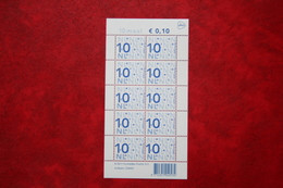 Nikkels 10 X 10 Ct POSTNL RDD NVPH Vb2135c 2135c 2135; 2011 POSTFRIS / MNH ** NEDERLAND / NIEDERLANDE / NETHERLANDS - Neufs