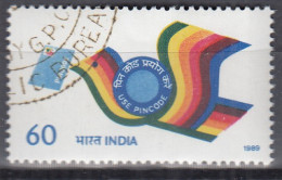 INDIEN  1235, Gestempelt,  Freimarke: Benutzt Postleitzahlen, 1989 - Gebruikt