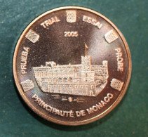 Pièce De 2 Eurocent 2005 "Principauté De Monaco" Specimen Fantaisie - Essai - 0.02 Euro - Altri & Non Classificati