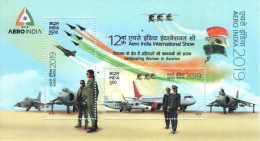 INDIA 2019  AERO INDIA 2019 AVIATION MINIATURE SHEET MS MNH - Neufs