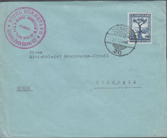 1931. TÜRKIYE. Fine Blu Commercial Envelope To Forshaga, Sweden With 12½ Krs. 2me CONFERENCE ... (Michel 941) - JF539986 - Storia Postale