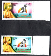 Egypt 2001 National Council For Women, 1st Anniv. 2V  MNH - Unused Stamps