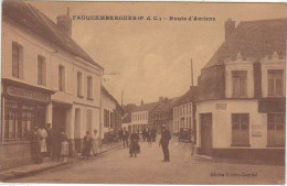 PAS DE CALAIS FAUQUEMBERGUES ROUTE D AMIENS (sépia) ESTAMINET GARBE - Fauquembergues