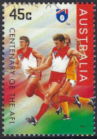 AUSTRALIA 1996 45c Multicoloured- 100th Ann Of AFL, Sydney Swans FU - Usados