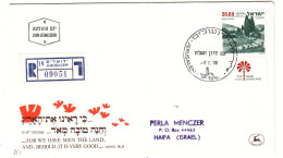 Israël - Lettre Recom De 1978 - Oblit Jerusalem - Arbres - Moutons - - Storia Postale