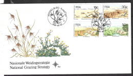 AFRIQUE DU SUD. N°688-91 De 1989 Sur Enveloppe 1er Jour. Lutte Contre La Désertification. - Protection De L'environnement & Climat