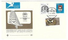 AFRIQUE DU SUD. N°341-3 De 1973 Sur Enveloppe 1er Jour. Université Sud-africaine. - FDC