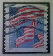 United States, Scott #5655, Used(o) Coil, 2022, Flag Definitive, (58¢) Forever - Oblitérés