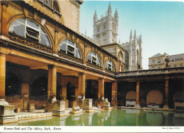ROMAN BATH AND THE ABBEY, BATH, SOMERSET, ENGLAND. UNUSED POSTCARD   Hold 12 - Bath