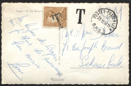 847 Annulé Gffe T S/CP En SM Non Admise Obl. POSTES POSTERIJEN BPS3 Vers Bxl 1957 (x637) - Legerstempels