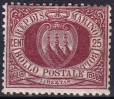 SAINT-MARIN - 25 C. De 1877/90 - Unused Stamps