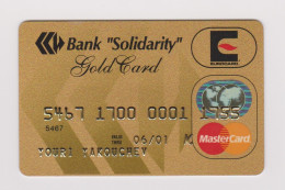 Solidarity Bank RUSSIA Mastercard Gold Expired - Credit Cards (Exp. Date Min. 10 Years)