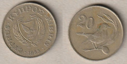 00722) Zypern, 20 Cent 1983 - Chypre