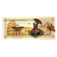 Billet, Italie, Billet Touristique, 2018, REPUBBLICA DI ROMA 10 DENARI, NEUF - Otros & Sin Clasificación