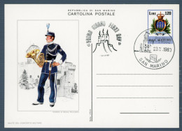 °°° Francobolli N. 1737 - Cartolina Postale Uniforme San Marino °°° - Ganzsachen