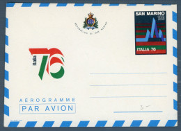 °°° Francobolli N. 1741 - Aerogramma San Marino °°° - Interi Postali