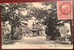 „MORIARTY ROAD TASMANIA 1903“, A Rare Cds On Document, Here Ppc Prince‘s Square Launceston>Brighton (cover Australia - Covers & Documents