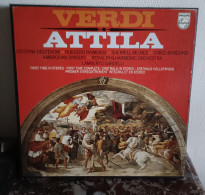 Coffret 2 Disques 33 Tours ATTILA, Opéra De VERDI Et Un Livret - Instrumental