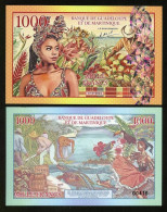 Guadeloupe Martinique, 1000 Francs, 2021 Private Issue Fantasy Polymer - Other & Unclassified