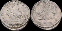 Italy Sicily Messina Philip III Of Spain AR 4 Tari 1612 - Two Sicilia