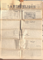 Quotidien - Le Journal La République De L'Isère Et Du Sud-Est, N° 148 Mai 1928 (Drames De L'air, élections Allemandes..) - Informaciones Generales