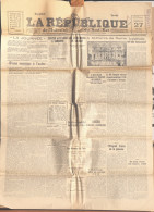 Quotidien - Le Journal La République De L'Isère Et Du Sud-Est, N° 148 Mai 1928 (Drames De L'air, élections Allemandes..) - Informations Générales