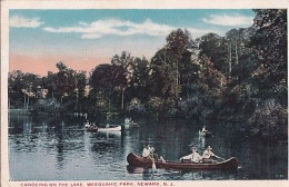 CANOEING ON THE LAKE  WEEQUAHIC PARK                    NEWARK   N J - Altri & Non Classificati