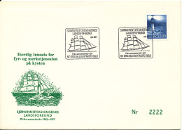 Norway Cover Sjömannsforeningens Landsforbund Oslo 3-6-1977 Nice Cover With Cachet And Lighthouse Stamp - Storia Postale